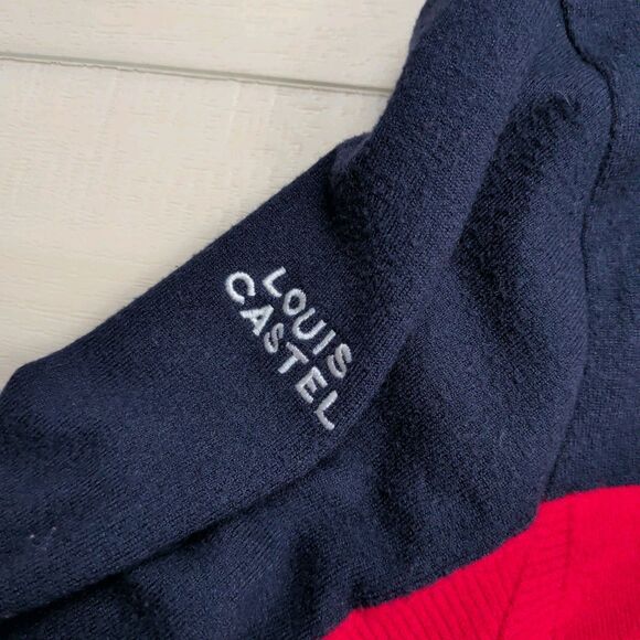 Louis Castel 1/4 Zip Pullover Mens Size 105 Large Golf Long Sleeve Nylon Blend - Picture 3 of 12